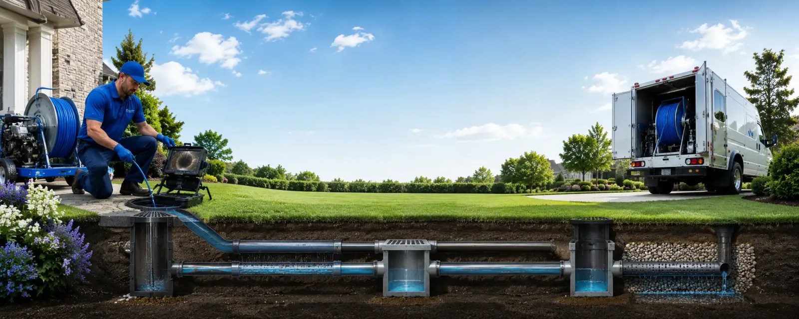 Outdoor drain cleaning information for Mount Blanchard, OH